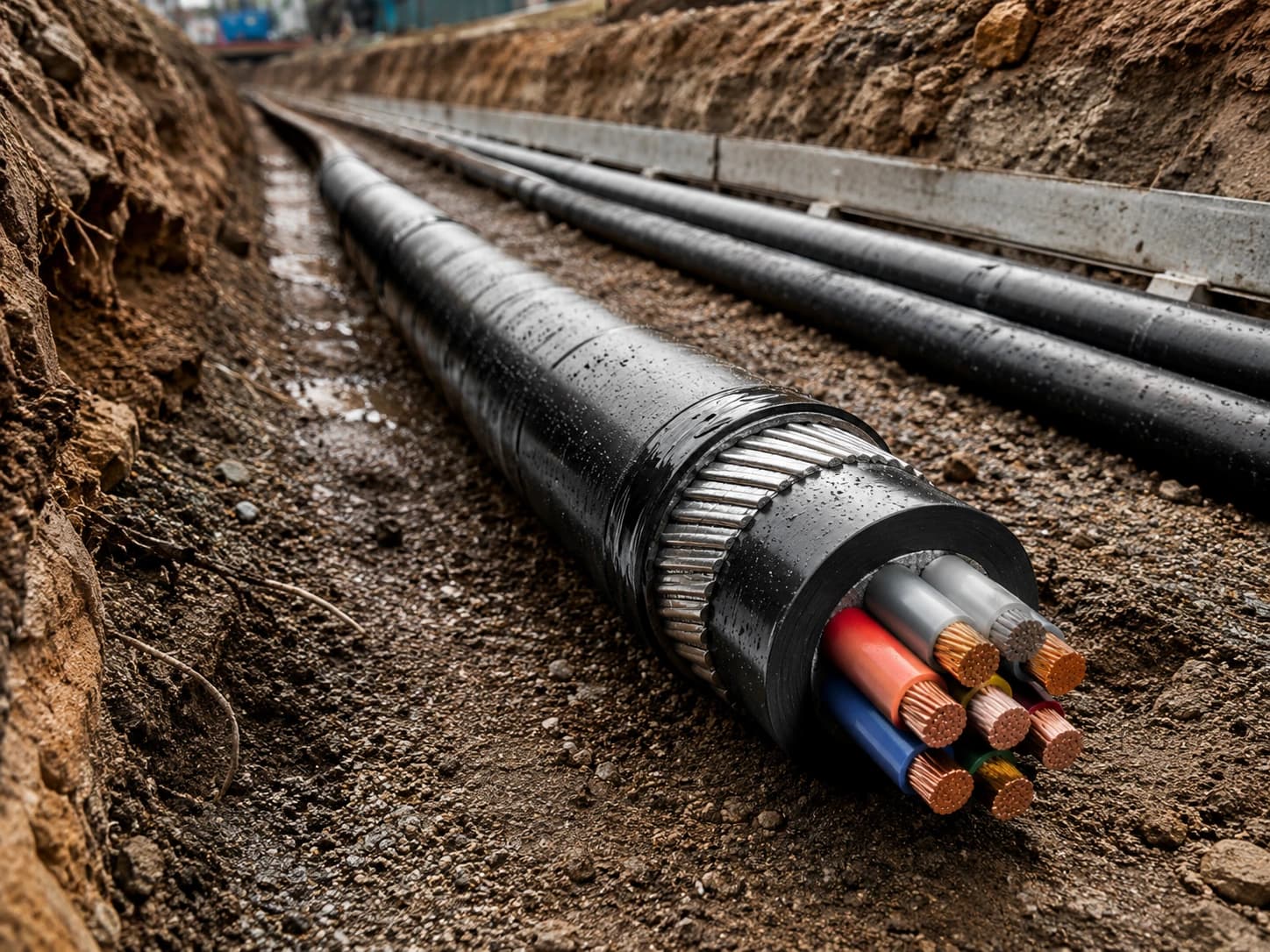 Cable armado para tendido subterráneo